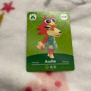 Animal Crossing Amiibo card #428 Audie